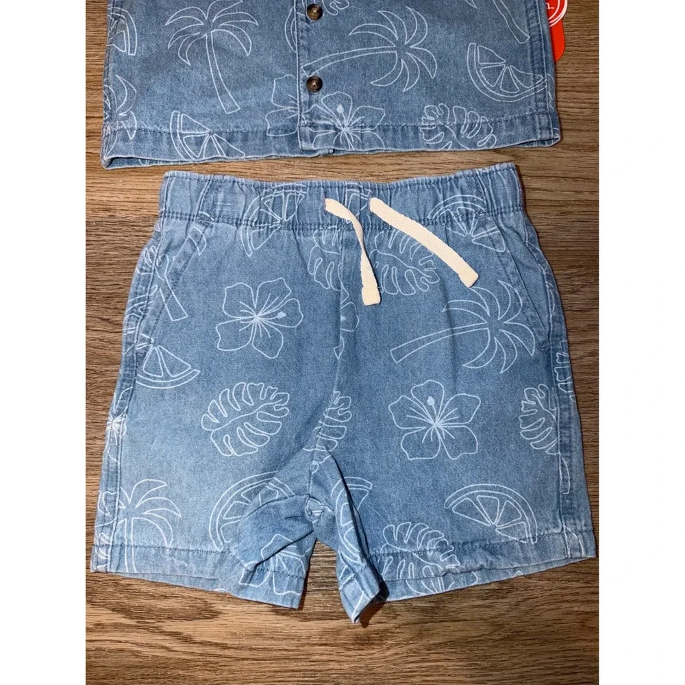 Boys denim outfit set 3T